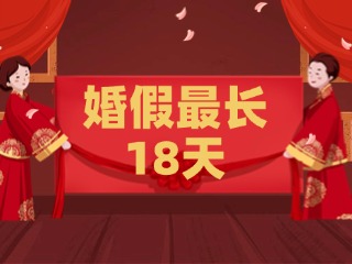 好消息！最長18天！山東延長婚假